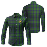 Clan Campbell of Breadalbane Crest Tartan Long Sleeve Shirt PC865