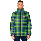 Clan Campbell of Breadalbane Ancient Crest Tartan Padded Jacket RF116