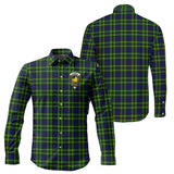 Clan Campbell of Breadalbane Modern Crest Tartan Long Sleeve Shirt PC866