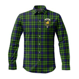 Clan Campbell of Breadalbane Modern Crest Tartan Long Sleeve Shirt PC866