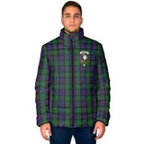 Clan Campbell of Cawdor Crest Tartan Padded Jacket RF122