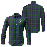 Clan Campbell of Cawdor Crest Tartan Long Sleeve Shirt PC861