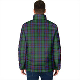 Clan Campbell of Cawdor Crest Tartan Padded Jacket RF122