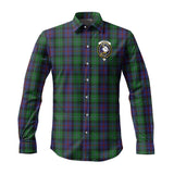 Clan Campbell of Cawdor Crest Tartan Long Sleeve Shirt PC861