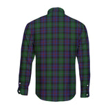 Clan Campbell of Cawdor Crest Tartan Long Sleeve Shirt PC861