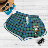 Clan Campbell of Cawdor Ancient Crest Tartan Womens Shorts NW2055