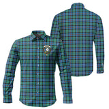 Clan Campbell of Cawdor Ancient Crest Tartan Long Sleeve Shirt PC864