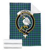 Clan Campbell of Cawdor Ancient Crest Tartan Blanket UC121