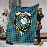 Clan Campbell of Cawdor Ancient Crest Tartan Blanket UC121