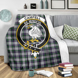 Clan Campbell of Cawdor Dress Crest Tartan Blanket UC122