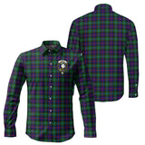 Clan Campbell of Cawdor Modern Crest Tartan Long Sleeve Shirt PC862