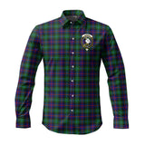 Clan Campbell of Cawdor Modern Crest Tartan Long Sleeve Shirt PC862