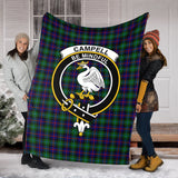 Clan Campbell of Cawdor Modern Crest Tartan Blanket UC123