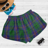 Clan Carmichael Crest Tartan Womens Shorts NW2049