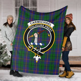 Clan Carmichael Crest Tartan Blanket UC127