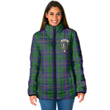 Clan Carmichael Crest Tartan Padded Jacket RF125