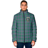 Clan Carmichael Ancient Crest Tartan Padded Jacket RF123