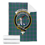 Clan Carmichael Ancient Crest Tartan Blanket UC125