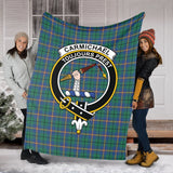 Clan Carmichael Ancient Crest Tartan Blanket UC125