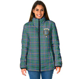 Clan Carmichael Ancient Crest Tartan Padded Jacket RF123