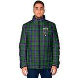 Clan Carmichael Modern Crest Tartan Padded Jacket RF124