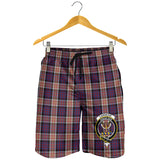 Clan Carnegie Crest Tartan Mens Shorts NS853