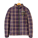 Clan Carnegie Crest Tartan Padded Jacket RF129