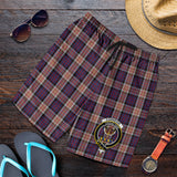 Clan Carnegie Crest Tartan Mens Shorts NS853