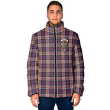 Clan Carnegie Crest Tartan Padded Jacket RF129