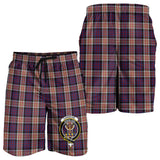 Clan Carnegie Crest Tartan Mens Shorts NS853