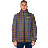 Clan Carnegie Ancient Crest Tartan Padded Jacket RF126