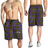 Clan Carnegie Ancient Crest Tartan Mens Shorts NS856