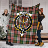 Clan Carnegie Dress Crest Tartan Blanket UC129