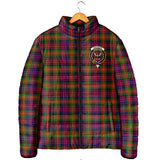 Clan Carnegie Modern Crest Tartan Padded Jacket RF128