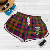 Clan Carnegie Modern Crest Tartan Womens Shorts NW2046