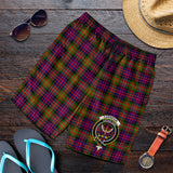 Clan Carnegie Modern Crest Tartan Mens Shorts NS854