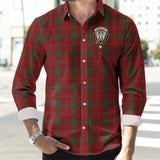 Clan Carruthers Crest Tartan Long Sleeve Shirt PC853