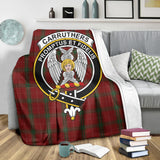 Clan Carruthers Crest Tartan Blanket UC132