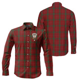 Clan Carruthers Crest Tartan Long Sleeve Shirt PC853