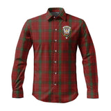 Clan Carruthers Crest Tartan Long Sleeve Shirt PC853