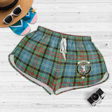 Clan Cathcart Crest Tartan Womens Shorts NW2043