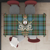 Clan Cathcart Tartan Tablecloth Golden Sword of Courageous Legacy BG134