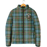 Clan Cathcart Crest Tartan Padded Jacket RF131