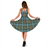 Clan Cathcart Tartan Sleeveless Midi Womens Dress VS1057