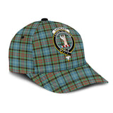 Cathcart Tartan Classic Cap with Family Crest