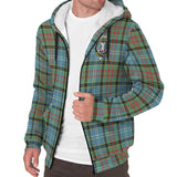 Clan Cathcart Crest Tartan Sherpa Hoodie CT852