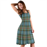 Clan Cathcart Tartan Sleeveless Midi Womens Dress VS1057