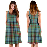 Clan Cathcart Tartan Sleeveless Midi Womens Dress VS1057