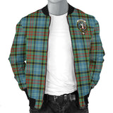 Clan Cathcart Crest Tartan Bomber Jacket ZJ131