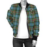 Clan Cathcart Crest Tartan Bomber Jacket ZJ131